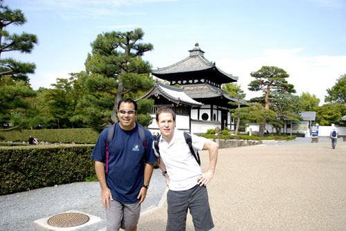 Randy and Dennis at Tofukuji Temple in Kyoto