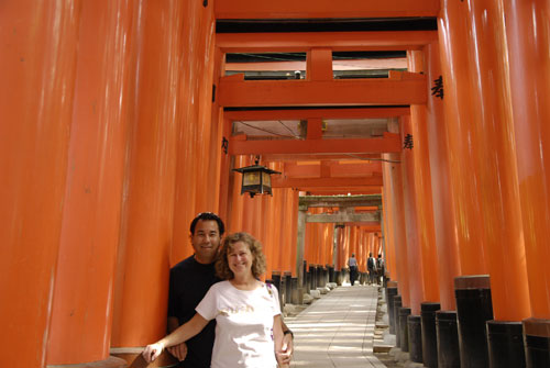 Randy and Janet at Fushimi Inari Shrine