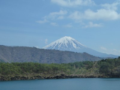 Mount Fuji from bus